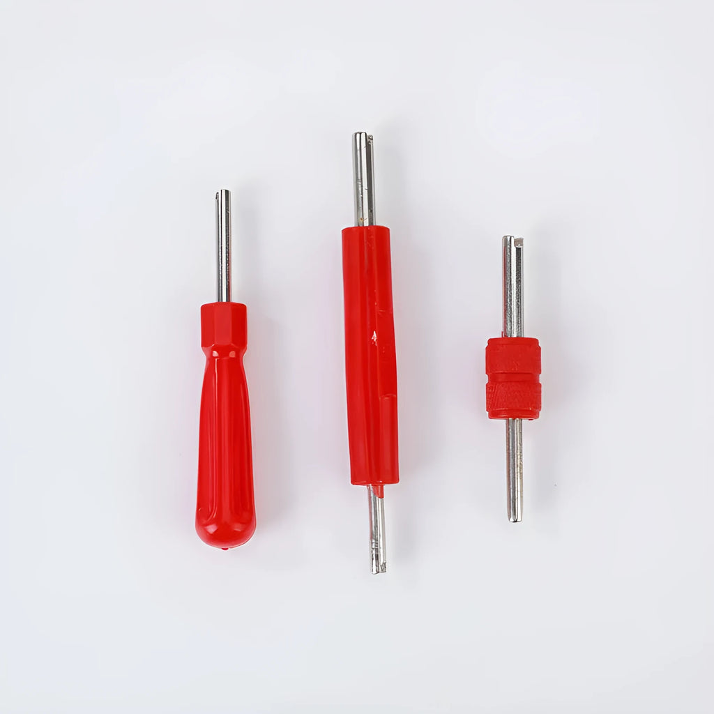 Single-head aluminium alloy twist valve wrench in one of three colour styles.