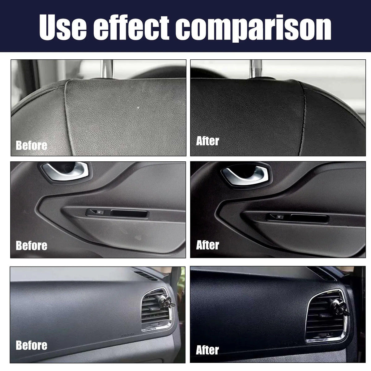 120ml car dashboard renovation cleaner bottle for dust-proof seat and interior care