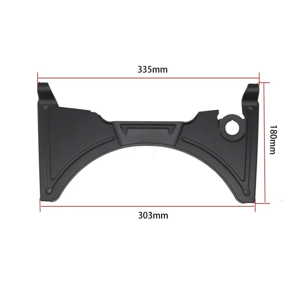 Black motorcycle cockpit fairing accessory for BMW R1250GS and R1200GS LC models