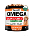 A bottle containing 120 fish oil soft gel capsules, an omega-3 dietary supplement.