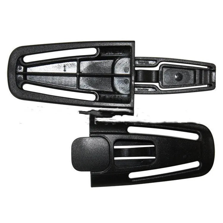 Black nylon child safety seat buckle replacement part for 5-point harness systems