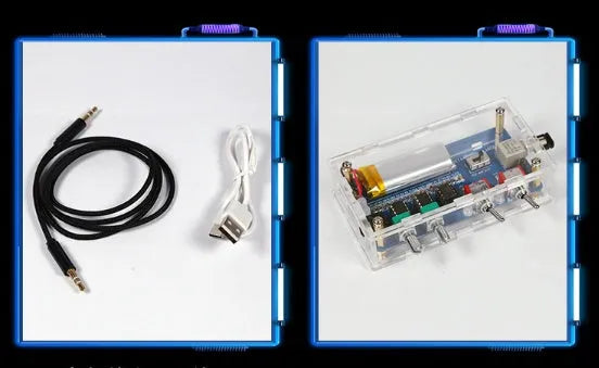 Music Tesla coil driver board with controller and cables for 20cm high-voltage arc displays.
