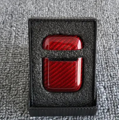 Carbon fiber protective case for second generation wireless Bluetooth headset with anti-fall shell