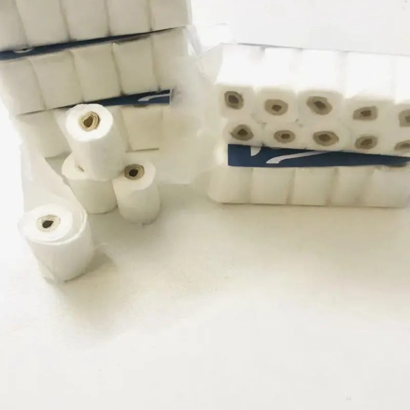 Simulated paper tissue roll model measuring 30x15x80mm for childrens educational play and props