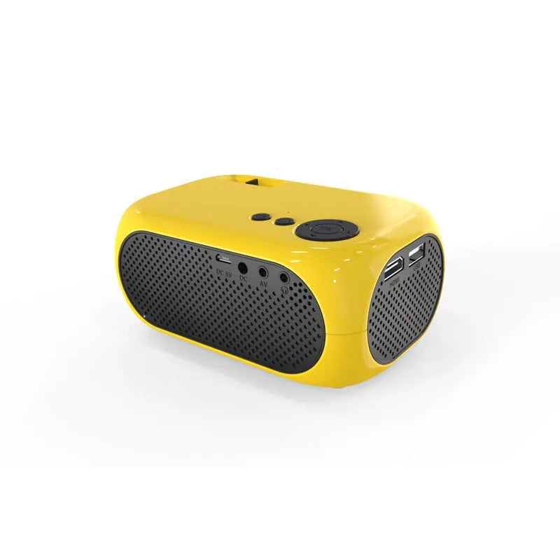 M24 Micro Mini Projector in gold or white colour with compact 190x168x82mm size and 252g weight