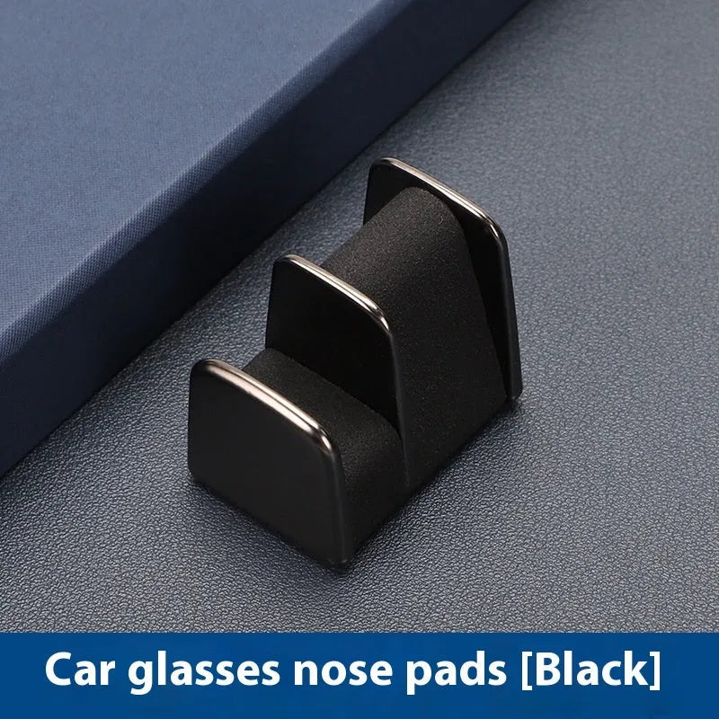 Car dashboard glasses clip holder in four colour options with compact design