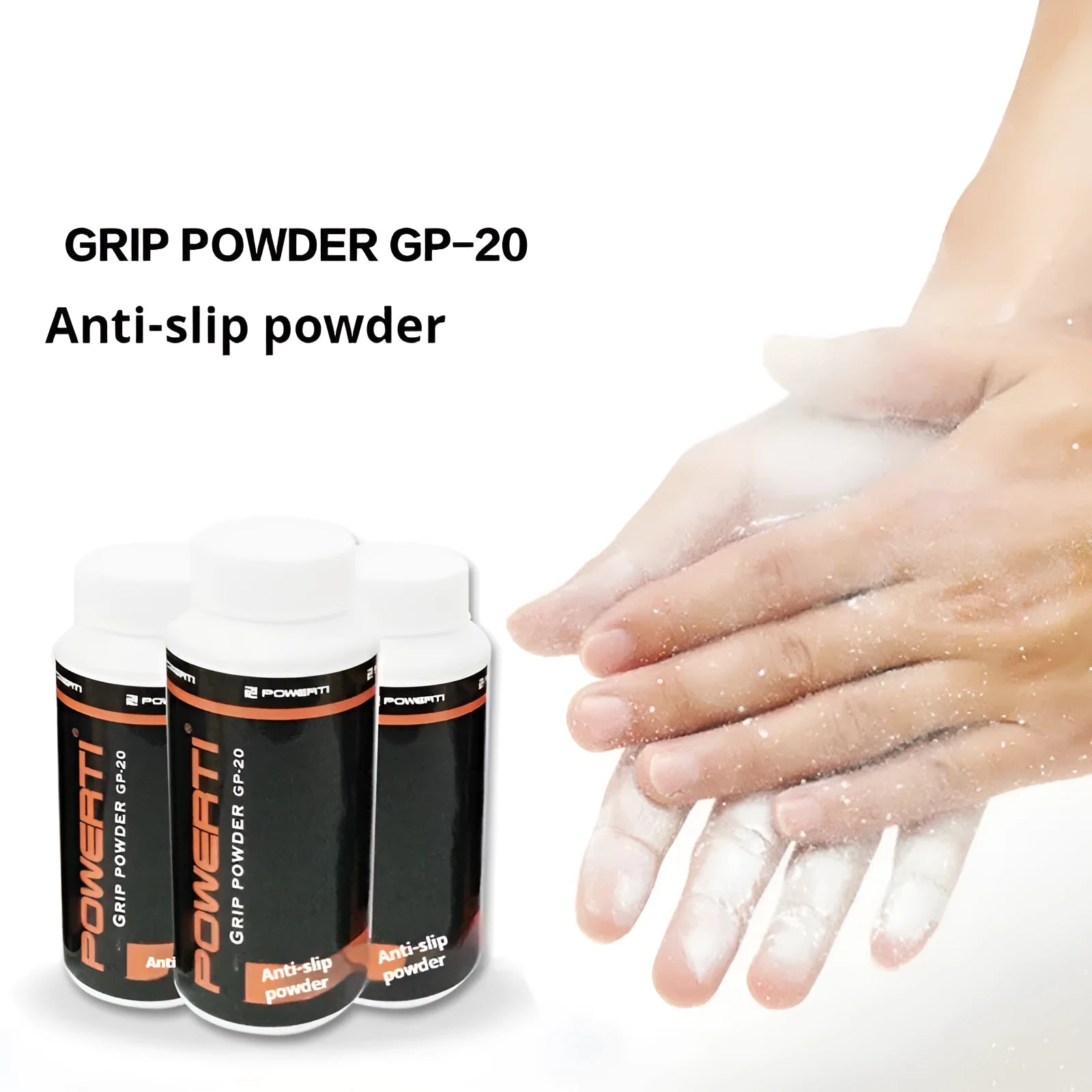 White magnesium carbonate anti-slip powder container for sports grip enhancement