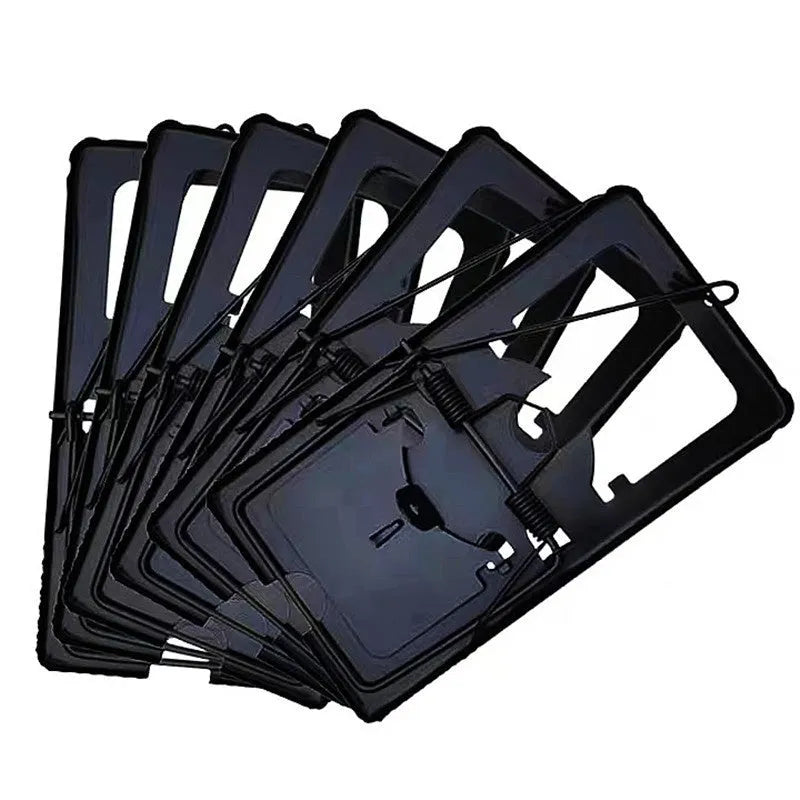 Automatic mouse trap cage for indoor home use in three sizes with metal and plastic construction