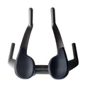 Black carbon fibre time trial bicycle handlebar showing aero extensions and 31.8mm clamp area