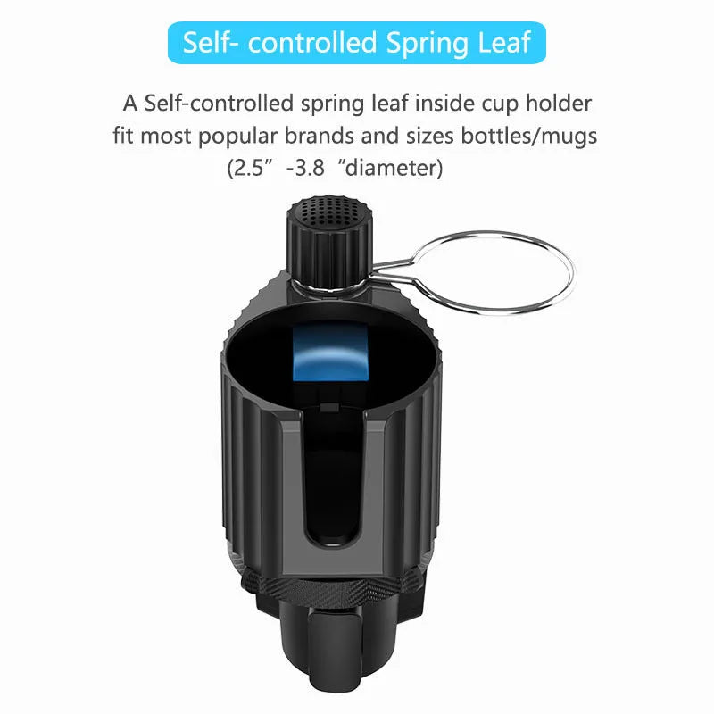 Green car drink rack and mobile phone holder with ABS/PC construction supporting 3.0kg loads