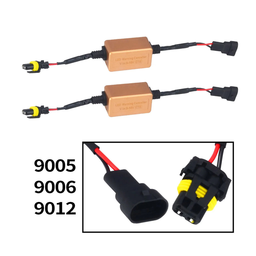 Black alloy LED car headlight Canbus decoder for H4 H7 H11 compatibility