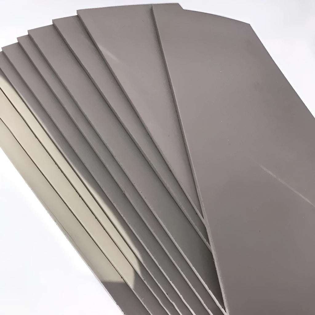 Plastic light-sensitive mat sheet for seal making, measuring 330mm by 110mm, available in 7mm, 4mm, or 2mm thickness.