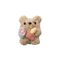 Cute lollipop ice cream bear plush earphone sleeve for AirPods in velvet material