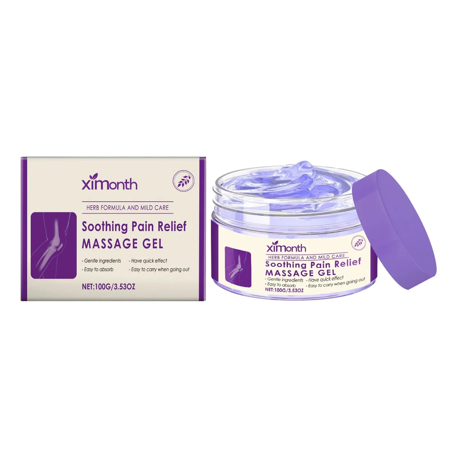 100g tube of body massage gel for daily care of joints, knees, and elbows.