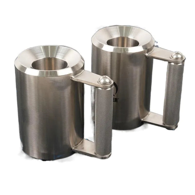 Silver stainless steel 8kg dumbbell cup weight for barbell training