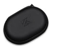 Black oval leather earphone storage bag for EDX PRO and compatible models.