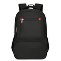 Light grey insulated oxford cloth backpack with curved shoulder straps showing dry-wet separation compartments