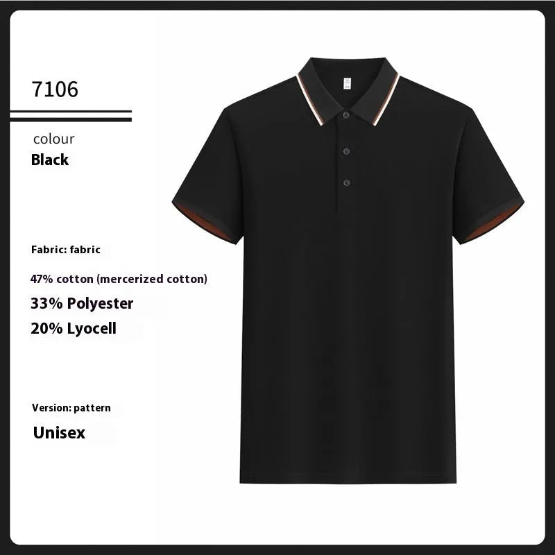 7A antibacterial mercerised cotton sequined polo shirt in white, front view on model