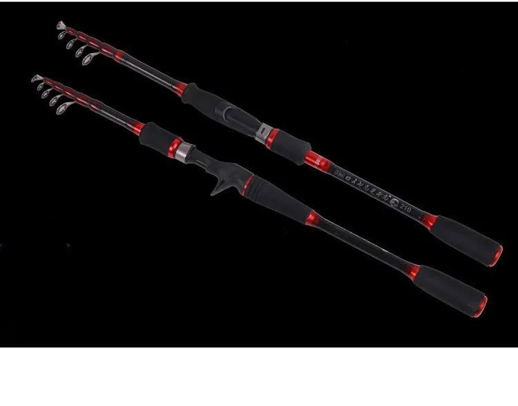 MH carbon shrinking rod straight shank collapsible fishing rod for ocean boat fishing