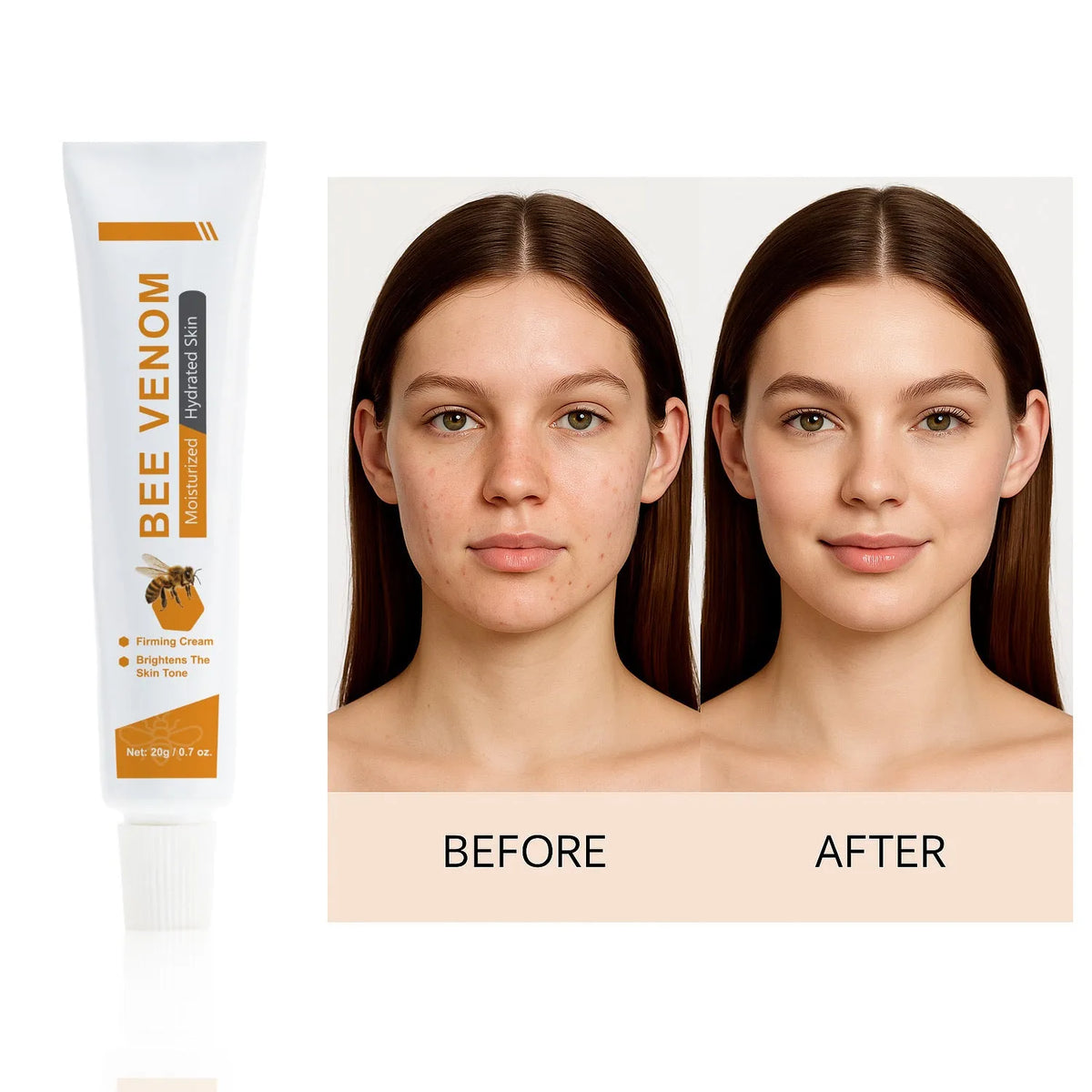 BEE facial and neck cream 20g jar with bee propolis extract for moisturising