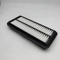 Car air filter with 256x113x40mm dimensions and black filter media for modern vehicles