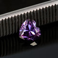 Colourful heart-shaped moissanite gemstone in multiple size options for jewellery making