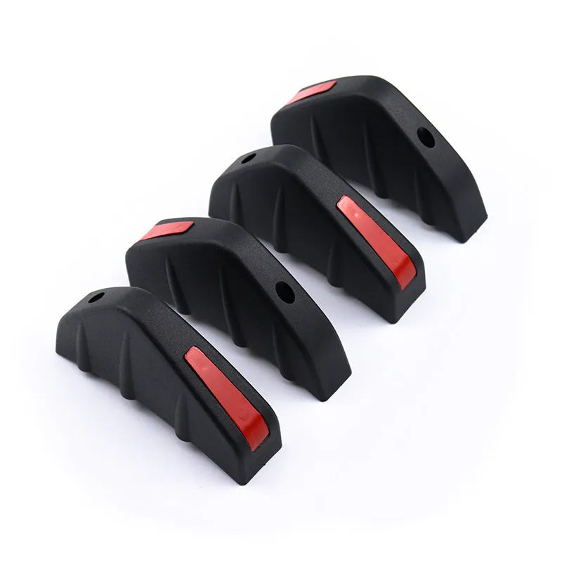 Black triangle rear spoiler chassis measuring 15cm with screw and adhesive fitting kit for General Motors vehicles