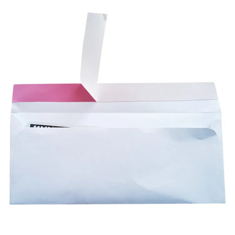 Blue confidential security envelope with self-adhesive flap measuring 105mm by 240mm