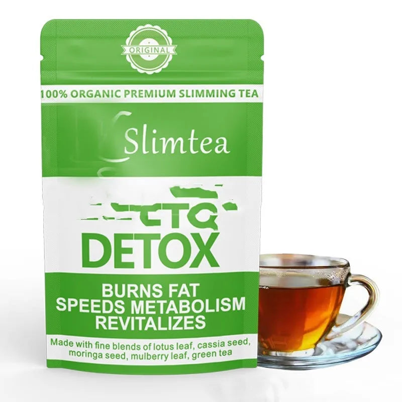 28 Day Slim Flat Tummy Tea programme with nine herbal tea blends including MACA energy and skin whitening collagen teas