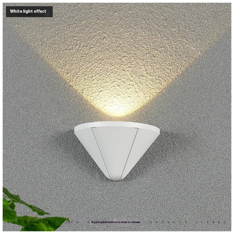 Bird's nest design aluminium alloy courtyard LED lamp with IP65 waterproof rating in black or white finish