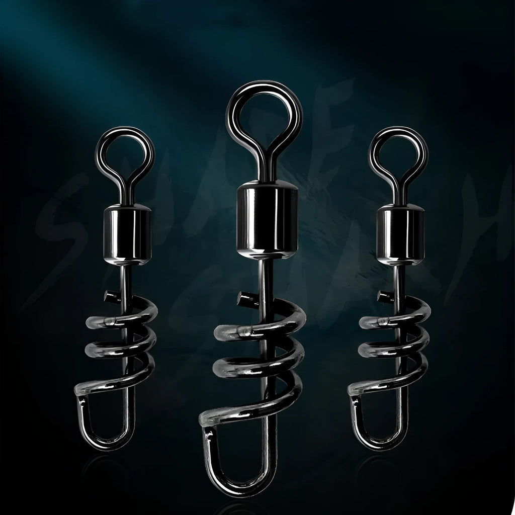 Fishing swivel connector 8-shaped split ring in copper or stainless steel with seven size options