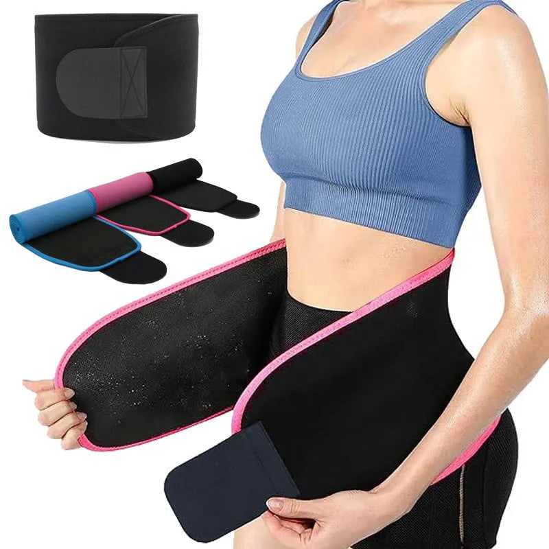 Neoprene lumbar support belt for fitness and running in adjustable design