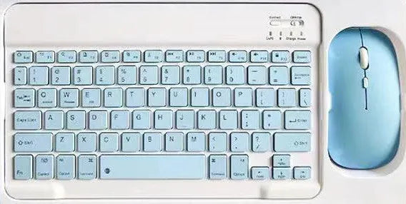 10-inch Bluetooth keyboard and wireless mouse set in multiple colour options with USB linker