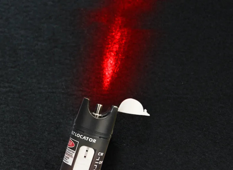 Red light source optical fiber test pen 650nm 20mW 20km in compact pen style with carry case