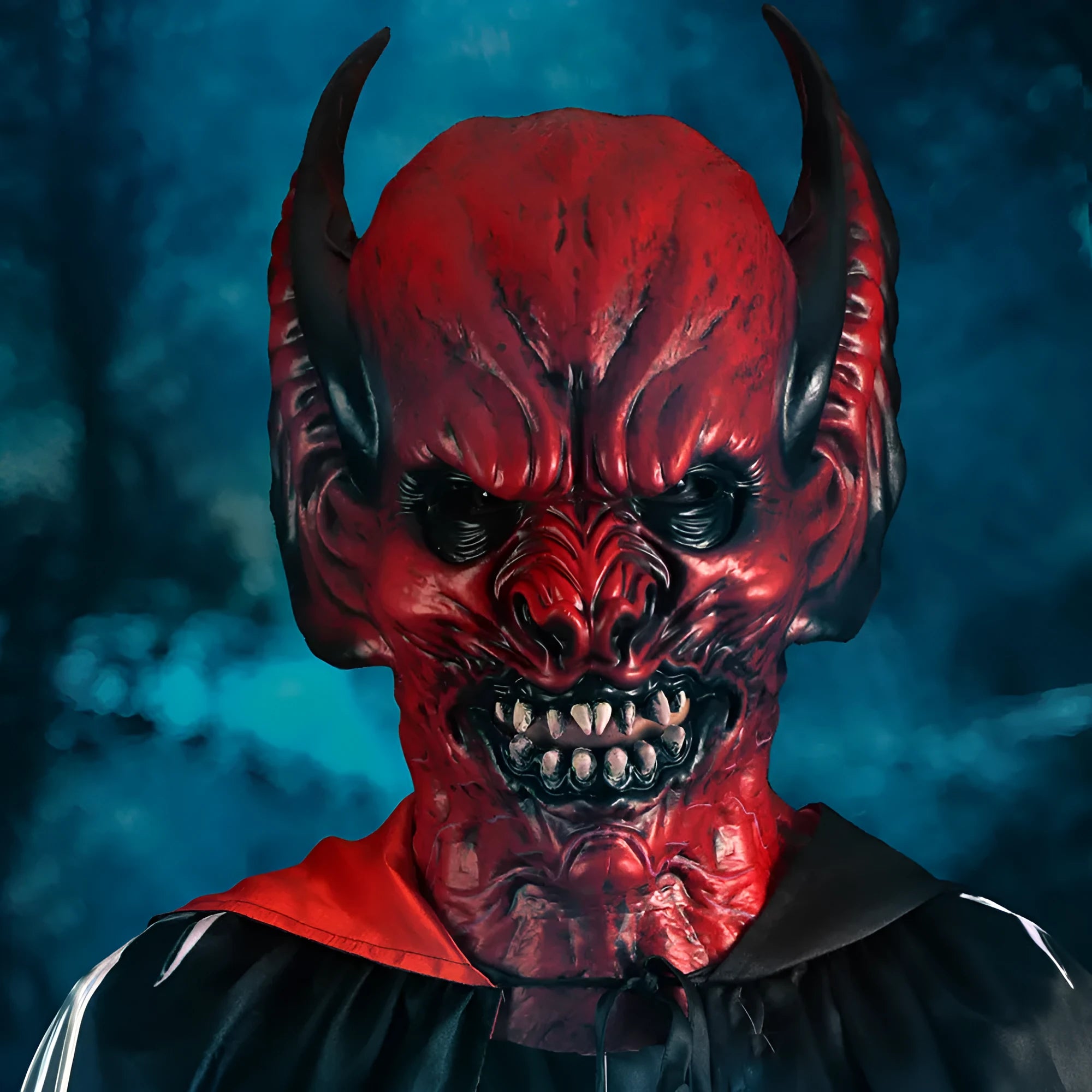 Red bat horror party hood mask made from RP foam for Halloween and Carnival dress up