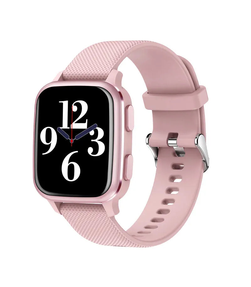 Aluminium alloy smart bracelet on wrist showing Bluetooth call and heart rate monitoring display.