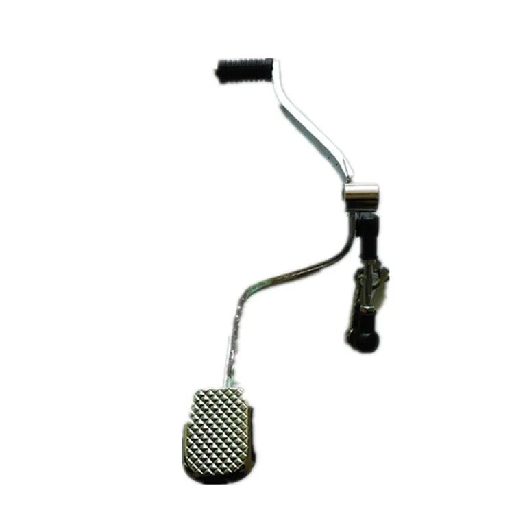 Black metal motorcycle gear lever body for GS125 showing 300mm length and teeth detail