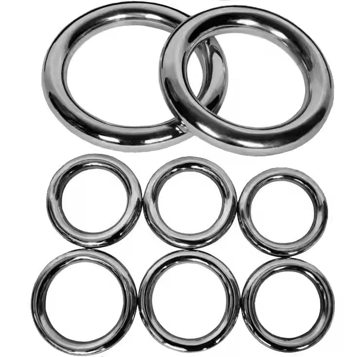 Silver Wing Chun steel training ring for martial arts forearm conditioning