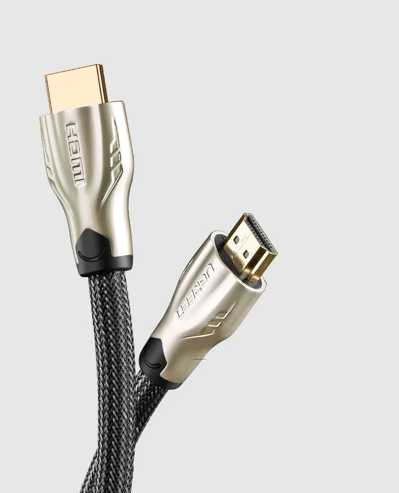 Version 2.0 4K HDMI cable with gold-plated connectors showing length options