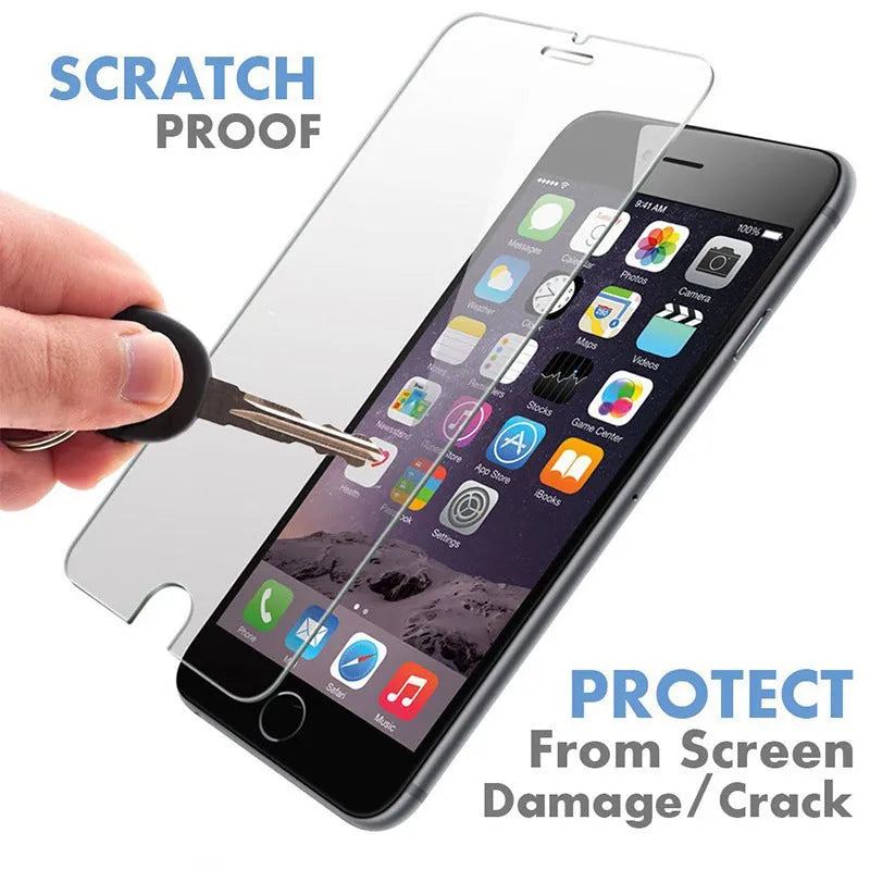 iPhone tempered glass screen protector transparent non-full screen anti-fingerprint