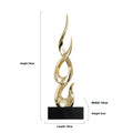Modern resin festival decoration ornament in bright gold colour with handmade craftsmanship details