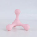 TPR molar dog toy for dogs and cats, 10x10cm chew toy in blue, pink, red, or yellow
