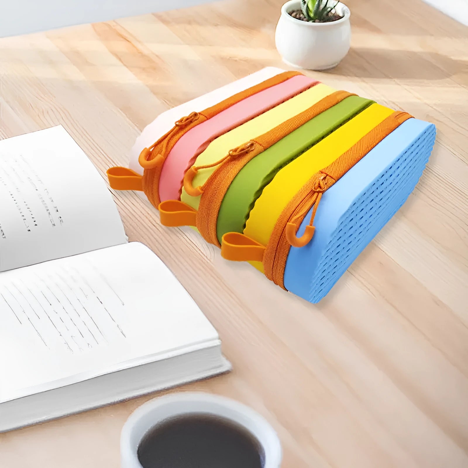 Silicone glasses case in multiple colours showing 200x80x50mm dimensions