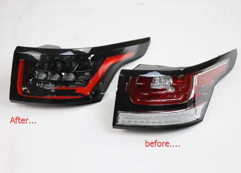 One pair of LED car brake lights for rear bumper mounting, IP66 waterproof rated.