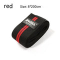 Adjustable free size sports knee pad for weightlifting and cycling, shown in blue colour.