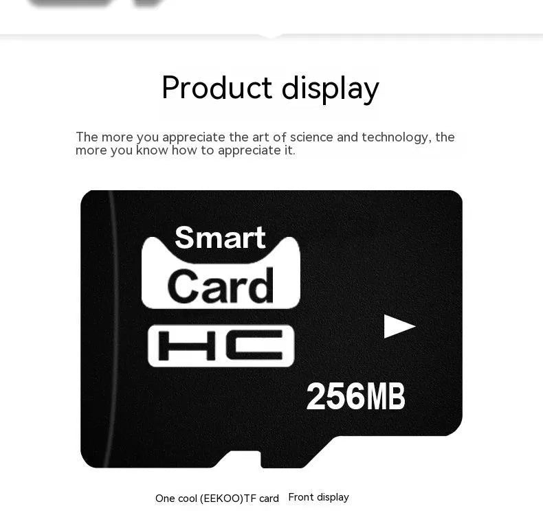 256MB TF memory card with microSD adapter in gift packaging for digital devices