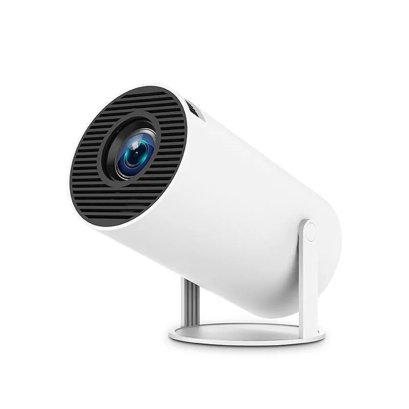 HY300PRO portable projector with 4K hard decoding, 720P native resolution, 160 ANSI lumens and 130-inch projection