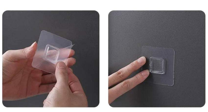 Wall-mounted automatic toothpaste dispenser in blue, grey, and pink colours
