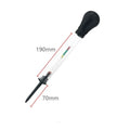 Red and black suction-type electrohydraulic hydrometer for battery electrolyte testing
