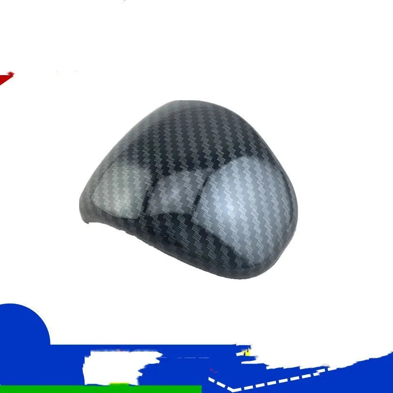 Black carbon fibre pattern gear shift cover for car interior modification